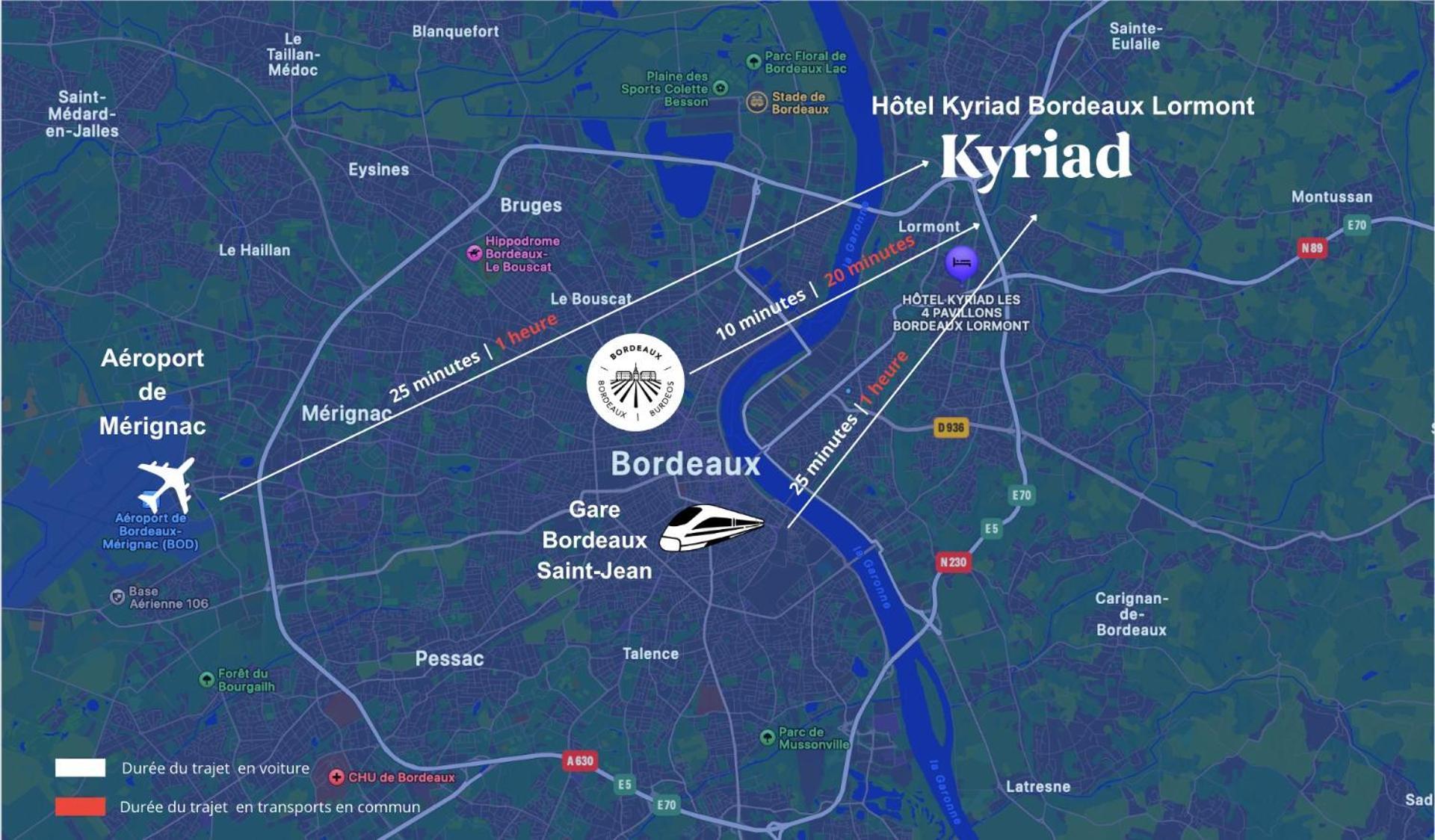 Kyriad Bordeaux Lormont Exteriör bild